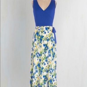 ModCloth “Garden Blueprints” maxi dress